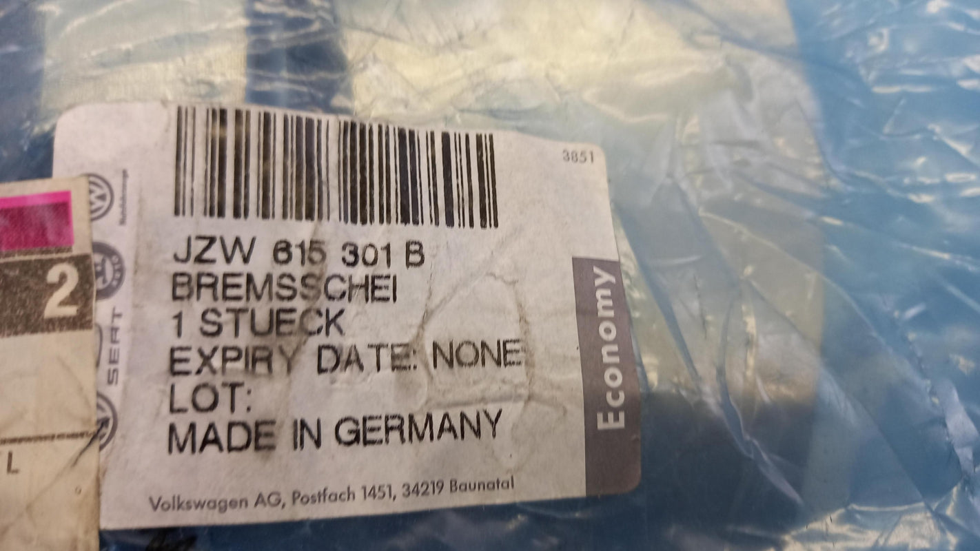 Original VW Passat SKODA Superb Bremsscheibe 1St ECO belüftet vorne JZW615301B