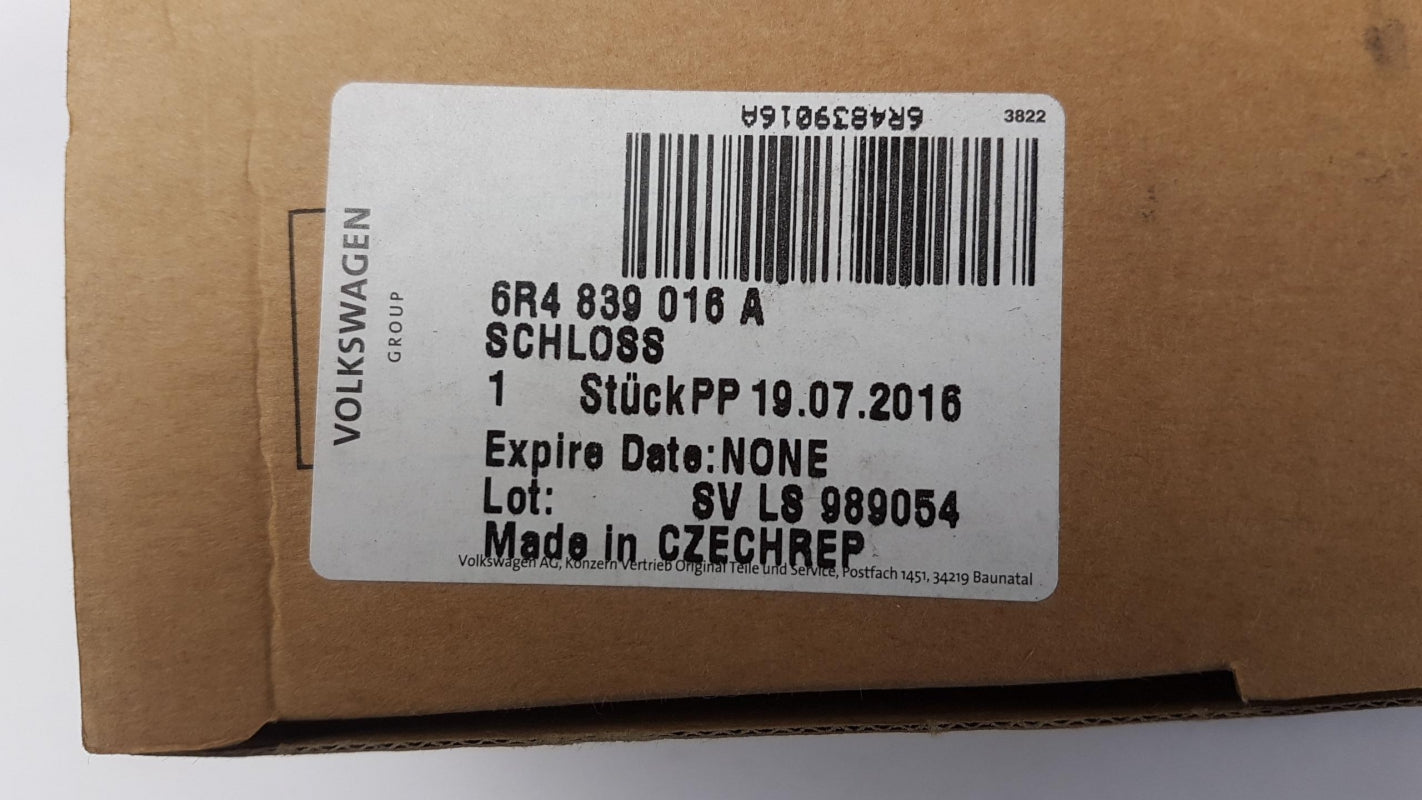 Original VW Polo V 6R Türschloss hinten rechts 6R4839016A