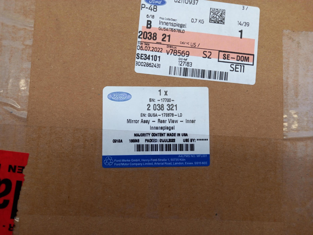 Original FORD Transit/Tourneo Custom 2012-2023 Innenspiegel Rückspiegel 2038321