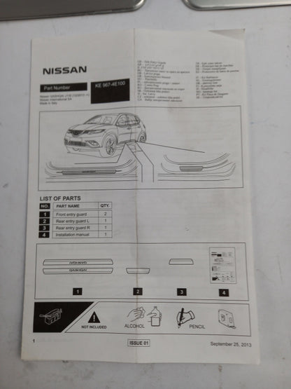 Original NISSAN Qashqai J11 Einstiegsleistensatz 4-st nicht beleucht. KE9674E100