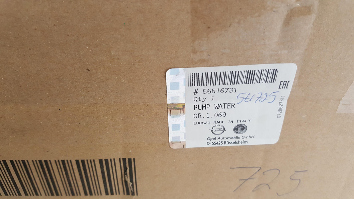 Original OE OPEL Wasserpumpe 55516731