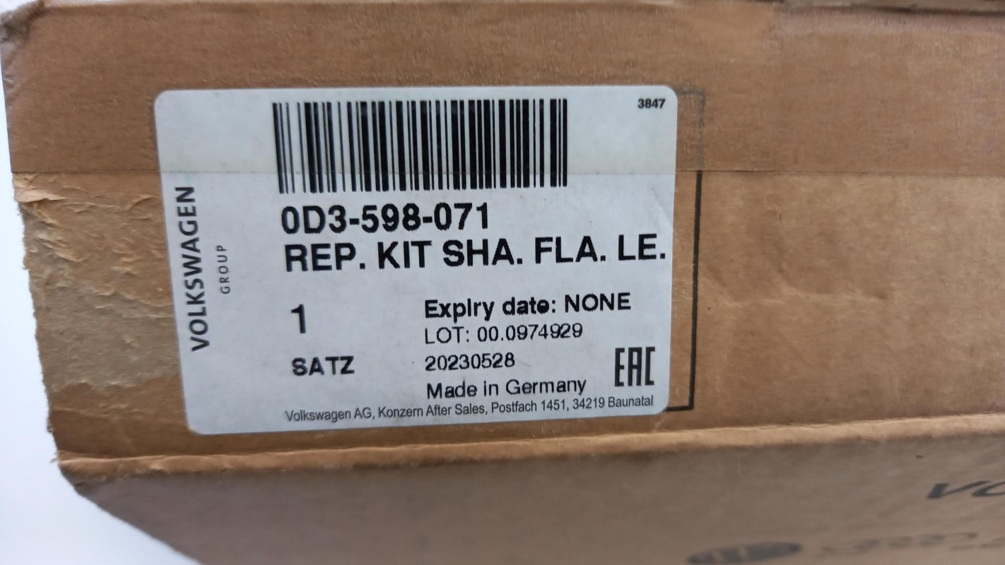 Original AUDI A4 A5 Q5 A6 A7 Differential Ritzelwelle 0D3598071