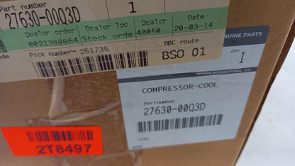 Original NISSAN Micra Juke Note NV200 Cube Klimakompressor 2763000Q3D