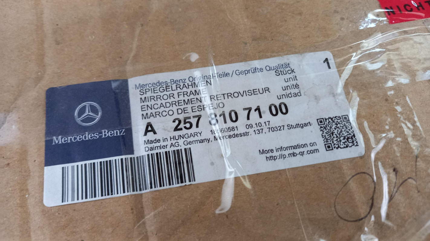 Original MERCEDES-BENZ CLS C257 Außenspiegel Gehäuse vorne links A2578107100
