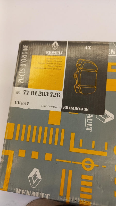 Original RENAULT Laguna I Safrane Bremsbeläge Bremsklötze hinten 7701203726
