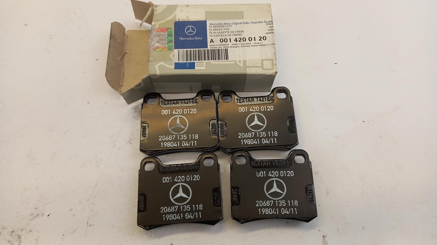 Original MERCEDES-BENZ W201 brake pads rear brake pad set A0014200120 