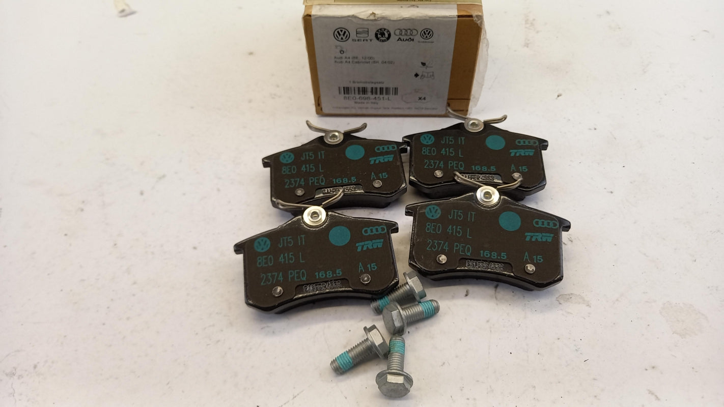 Original AUDI A4 A6 SEAT Exeo brake pads 245X10mm rear 8E0698451L 