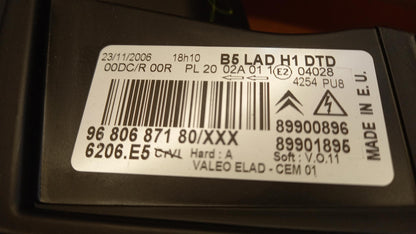 Original CITROEN C4 I 2008-2010 Frontscheinwerfer Scheinwerfer Rechts 6206E5