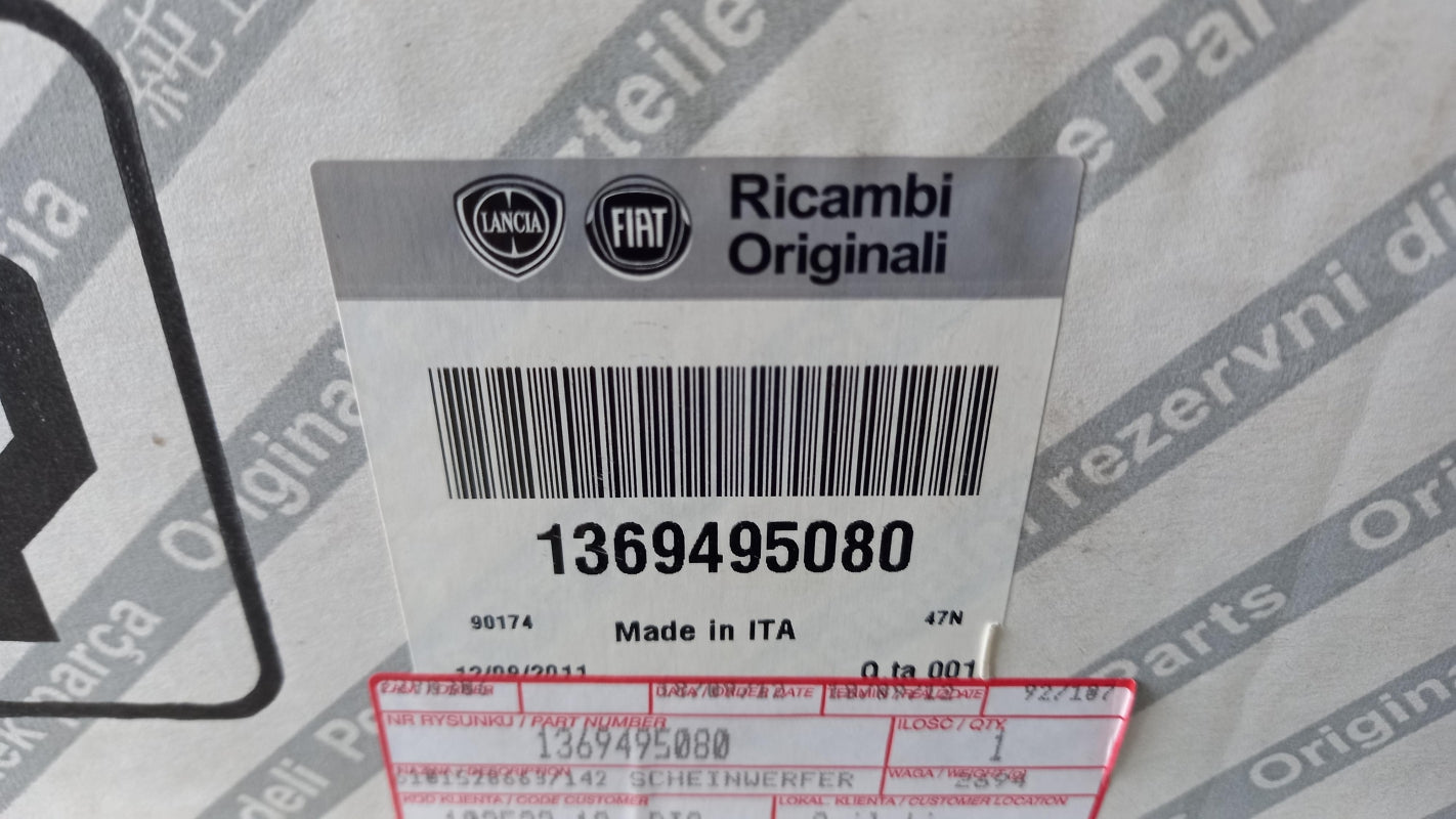 Original FIAT Ducato III Hauptscheinwerfer Frontlicht rechts 1369495080