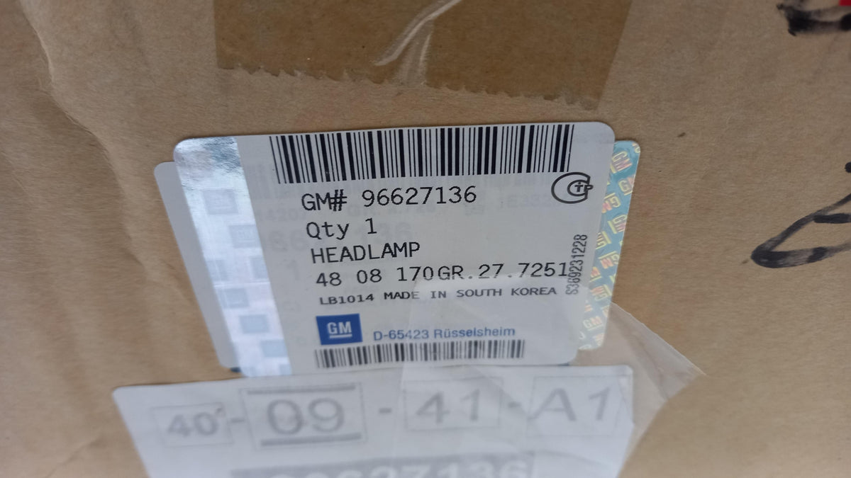 Original OPEL Antara Halogen Hauptscheinwerfer rechts 96627136