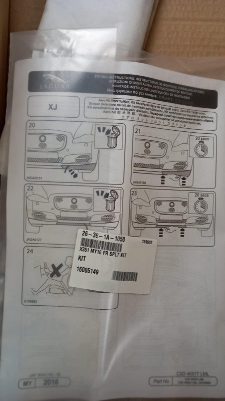 Original OE JAGUAR Stoßfängerabdeckung C2D40668