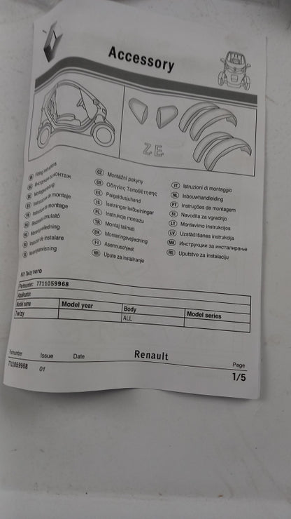 Original RENAULT Twizy Zierleisten Satz 7711059968