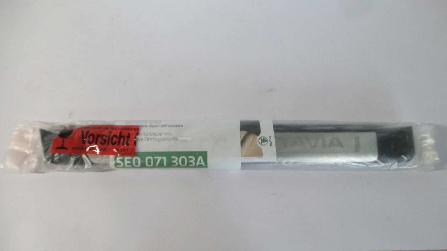 Original SKODA Octavia III Einstiegsleistensatz 4-teilig verchromt 5E0071303A