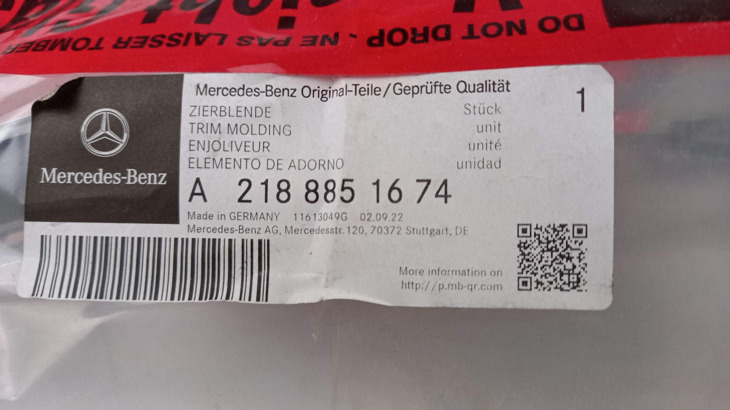 Original OE MERCEDES-BENZ Stoßstangen Zierleiste A2188851674