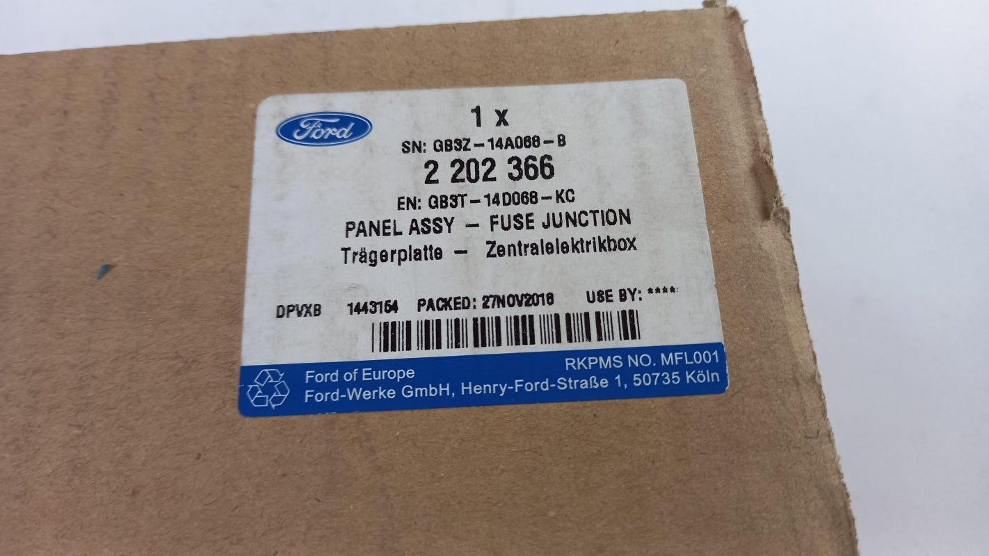 Original FORD Ranger TKE/PX (2016-2019) Facelift Relais Sicherungskasten 2202366