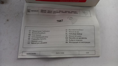 Original RENAULT Clio III Alarmanlage 7711423718