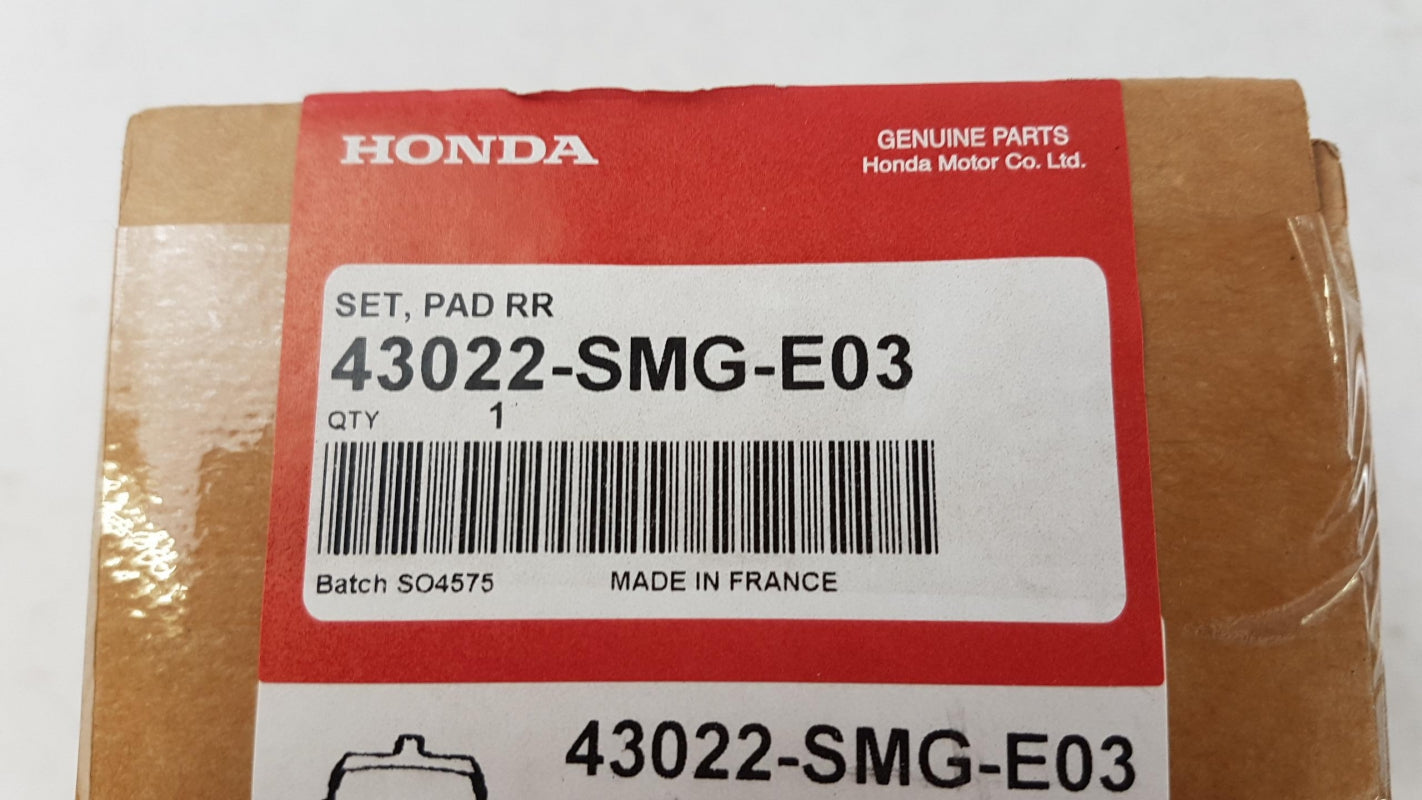 Original OE HONDA Bremsbeläge 43022SMGE03