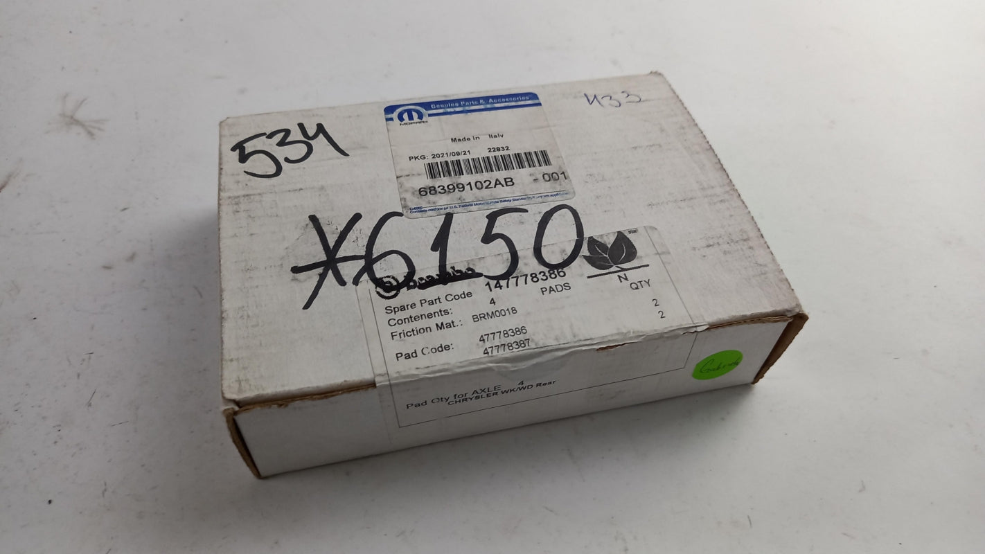 Original JEEP Grand Cherokee 2018-2021 Bremsbeläge Satz Hinten K68399102AB