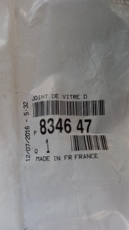 Original OE Peugeot Seitenscheibe Dichtung 834647