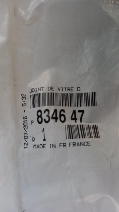 Original OE Peugeot Seitenscheibe Dichtung 834647