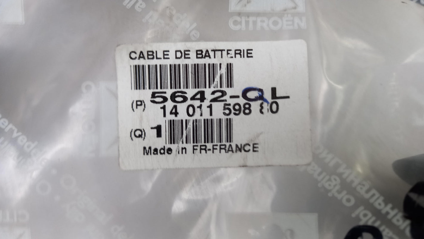 Original PEUGEOT 807 Expert G9 CITROEN C8 Jumpy G9 Batteriepluskabel 5642QL