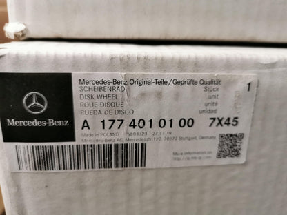 Original MERCEDES-BENZ A-Klasse B-Klasse Felge ET44 6.5Jx16 A17740101007X45