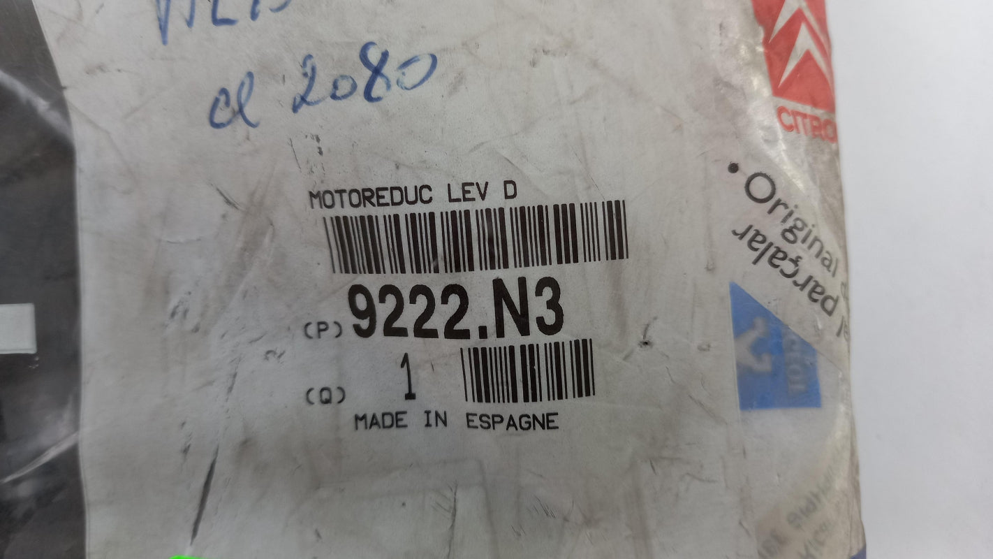 Original PEUGEOT 307 Fensterhebermotor Vorne Rechts 9222N3