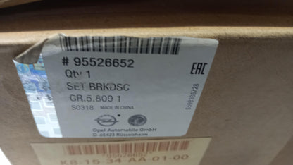 Original OE OPEL Bremsscheibensatz (2 Stück) 95526652