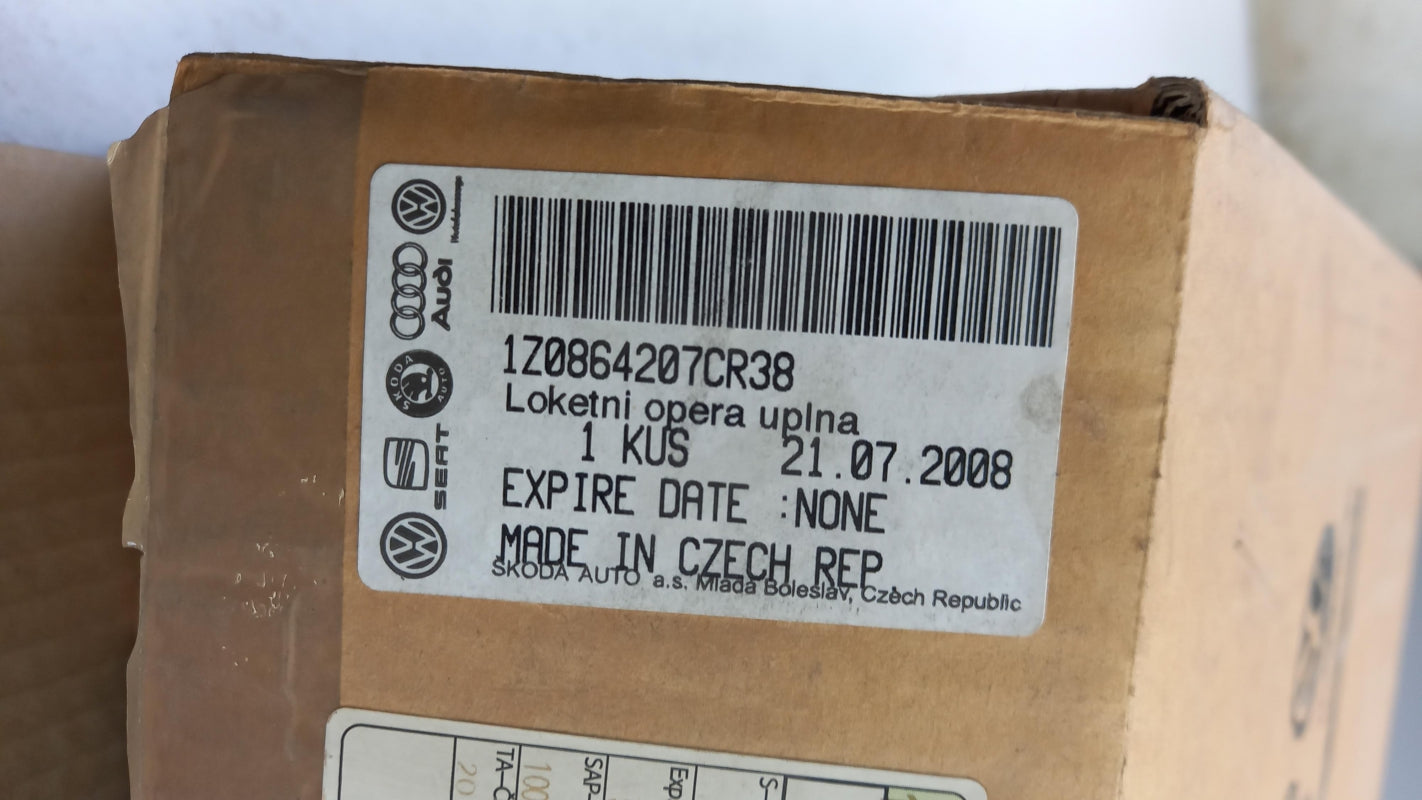 Original SKODA Octavia 1Z 2004-2013 Armlehne ice grey 1Z0864207CR38