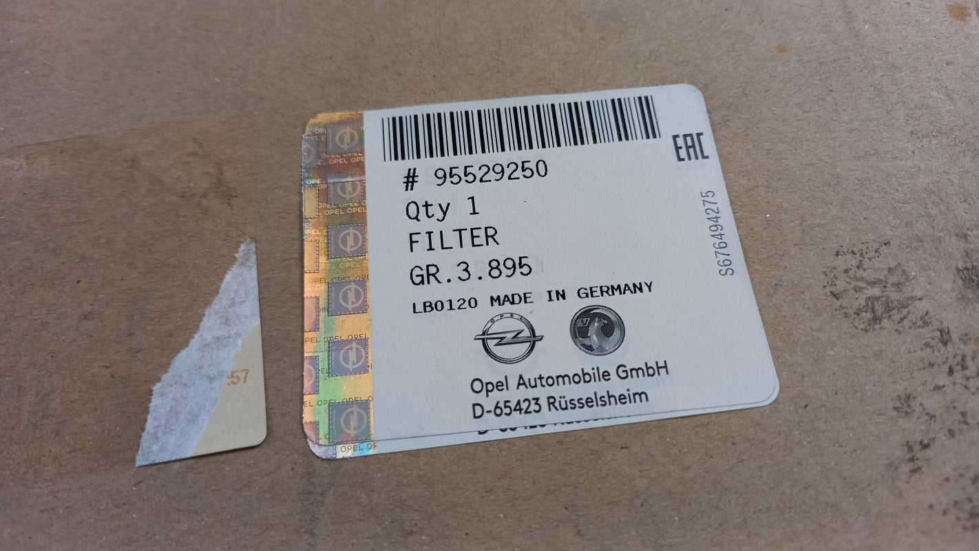 Original OE OPEL Kraftstofffilter 95529250