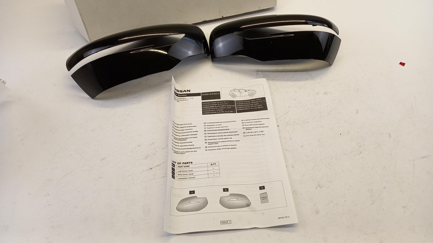 Original OE NISSAN Außenspiegel Abdeckung KE960BV030BK