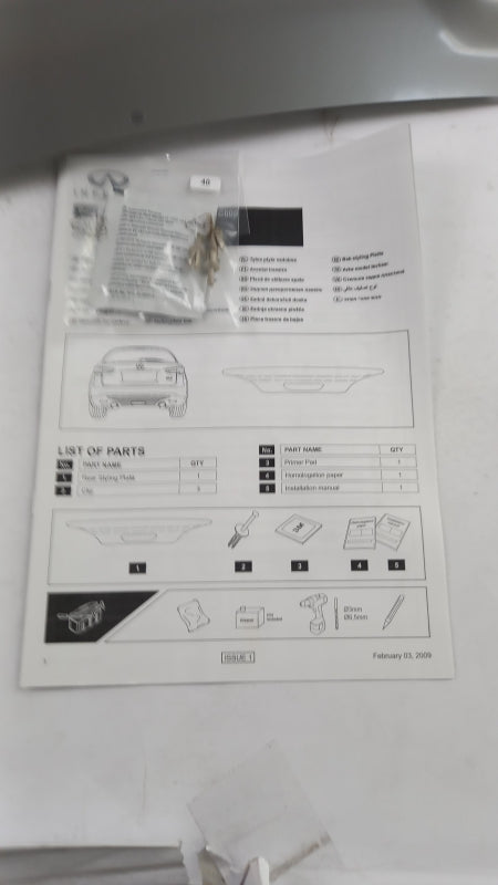 Original INFINITI QX70 2013-2017 Stoßstange Schutz KE5471C000