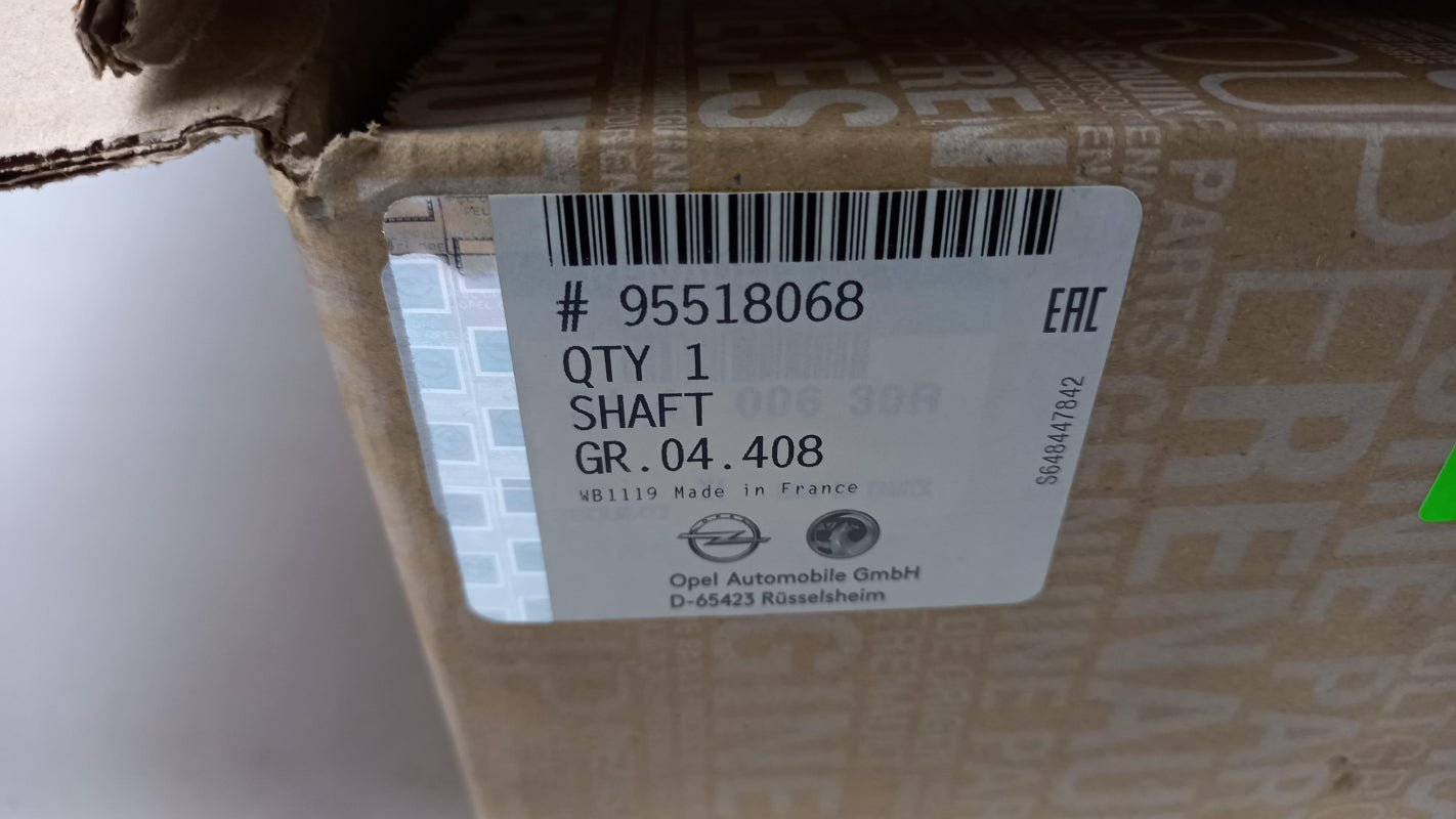 Original OPEL Vivaro-B Getriebeeingangswelle 95518068