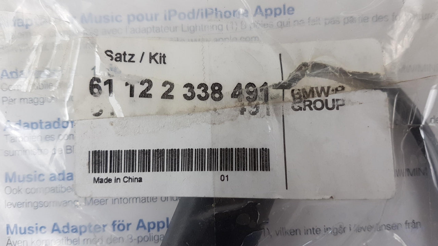 Original BMW MINI ROLLS ROYCE Music Adapterkabel Apple iPod iPhone 61122338491