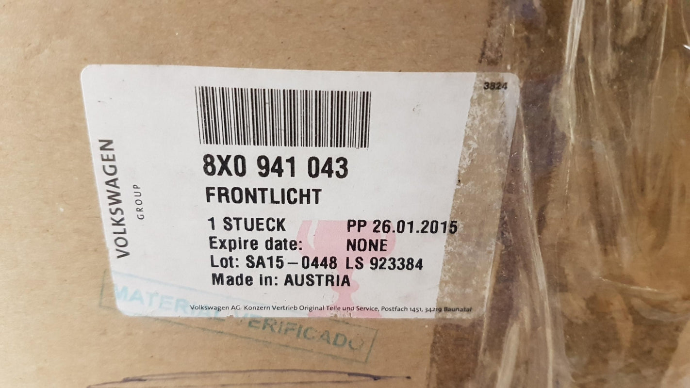 Original AUDI A1 8X 2011-2014 Scheinwerfer Links Bi-Xenon 8X0941043
