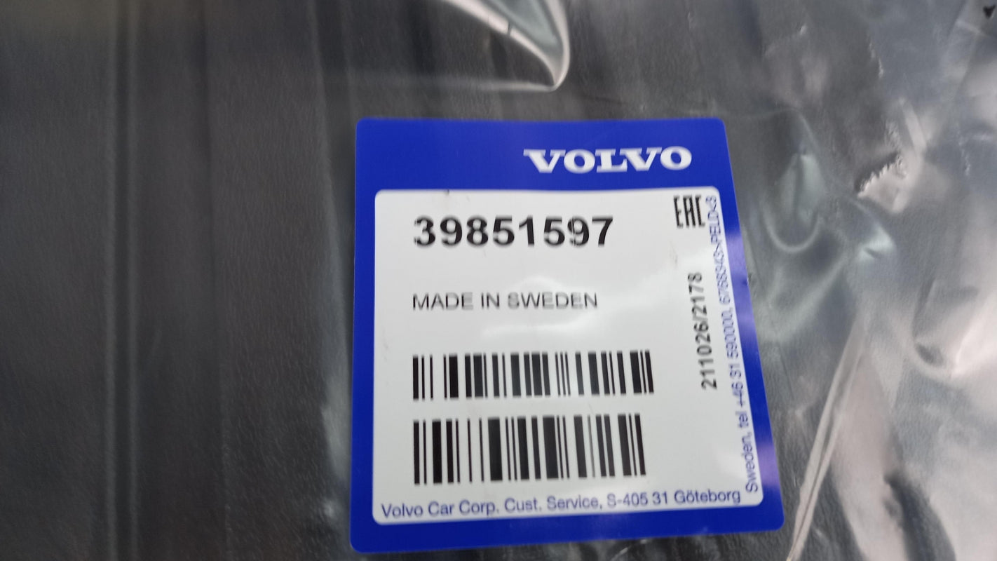 Original VOLVO XC60 I Kofferraummatte schwarz (offblack) Kunststoff 39851597