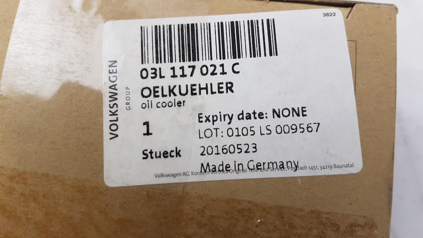 Original AUDI A4 8K Q3 VW Caddy III 2K Golf VI 5K Ölkühler 1.6/2.0TDI 03L117021C