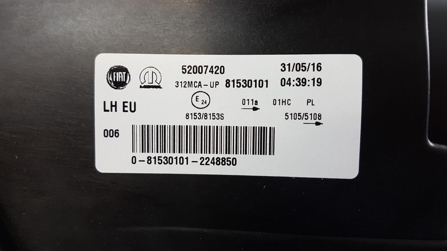 Original FIAT 500 (312) Scheinwerfer Halogen Links 52007420