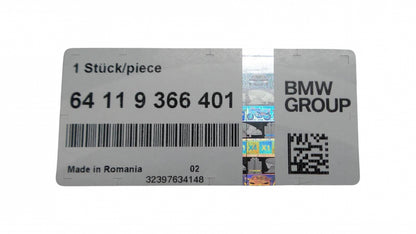Original BMW 5' G30 6' G32 7' G11 Satz Mikrofilter/Aktivkohlefilter 64119366401