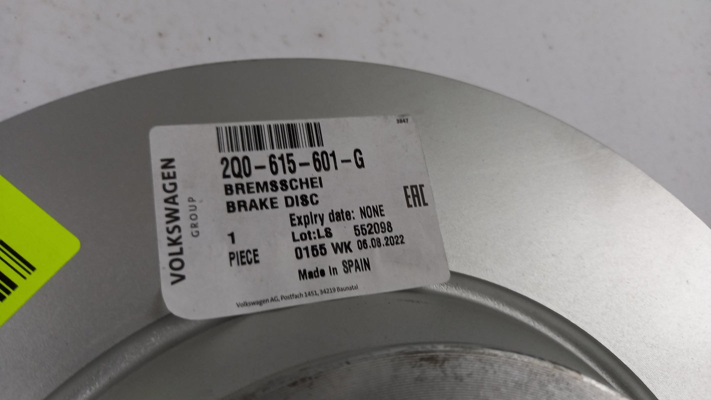 Original Volkswagen Polo 2.0L GTI AUDI A1 Bremsscheibe (1 Stück) 2Q0615601G