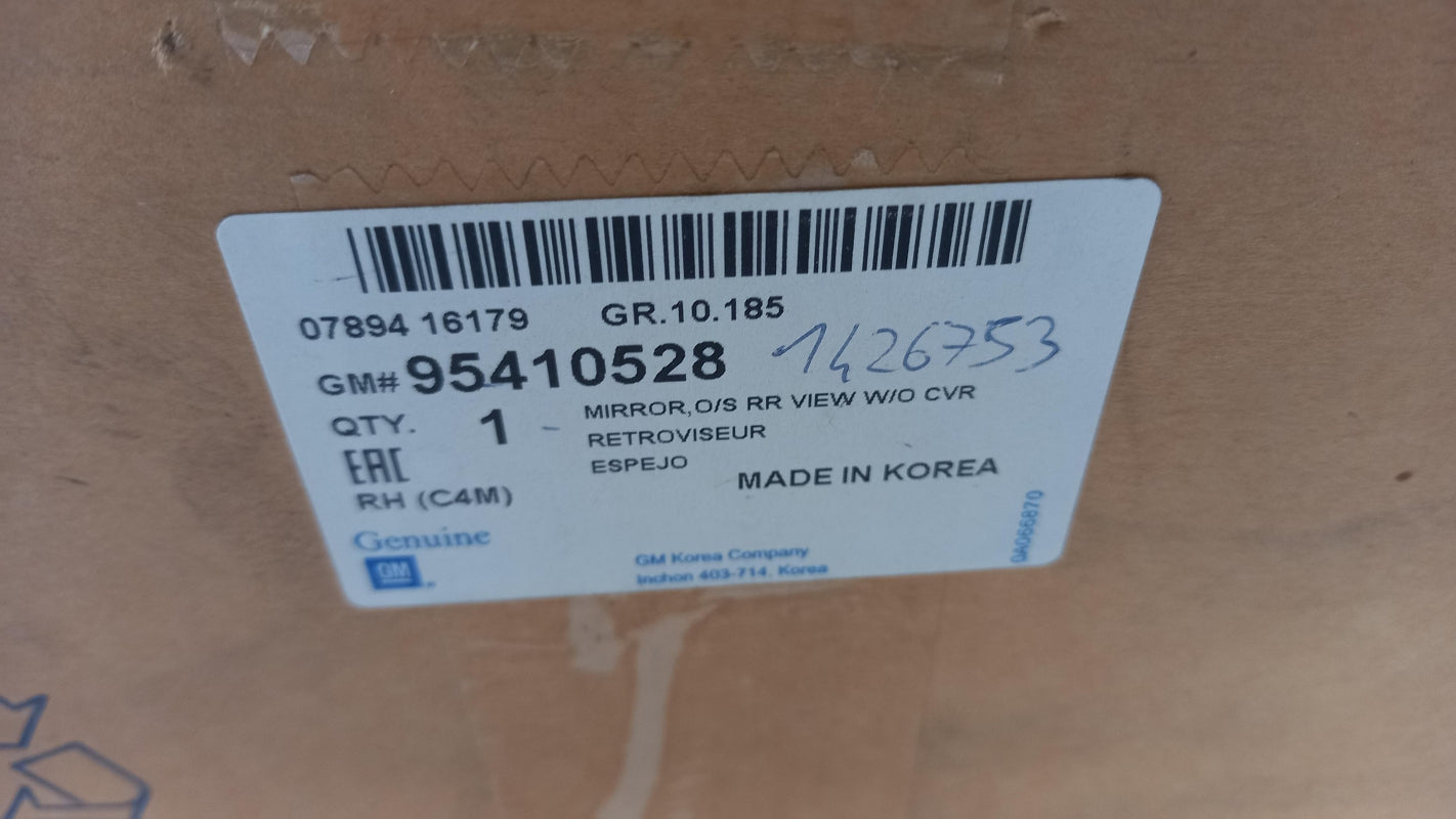 Original OPEL Karl CHEVROLET Spark 2015- Außenspiegel rechts 95410528