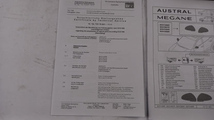 Original RENAULT Austral Megane E-Tech Außenspiegelkappen satingrau 963H13496R