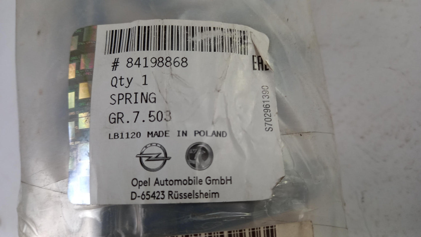 Original OE OPEL Fahrwerksfeder 84198868