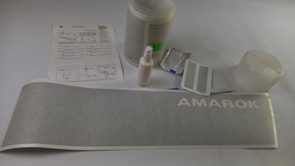 Original VW Amarok 2H Dekorfolie mit AMAROK-Schriftzug silber 2H00643179S9
