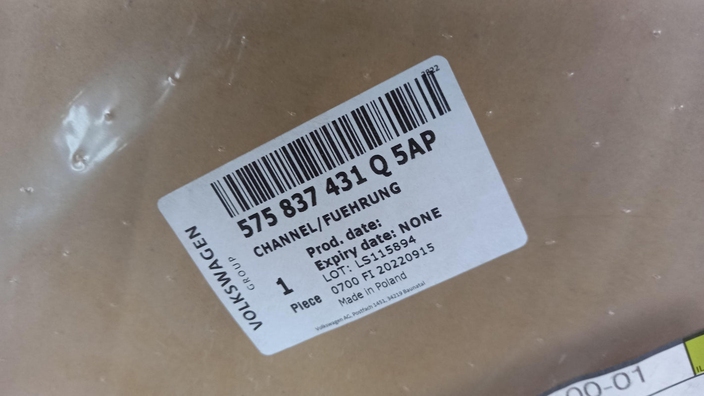 Original OE Volkswagen Fensterführungsschiene 575837431Q5AP
