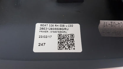 Original SEAT Ateca Tarraco Außenspiegelkappe grund rechts 575857538DGRU
