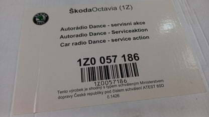 Original SKODA Octavia 1Z Autoradio Dance bis KW 45/08 1Z0057186