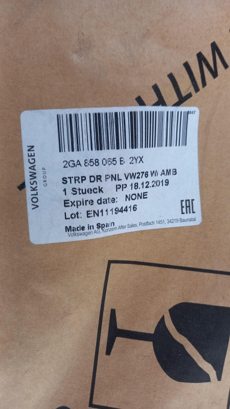 Original VW T-Roc A1 Zierleiste für Türverkleidung vorne links 2GA858065B2YX