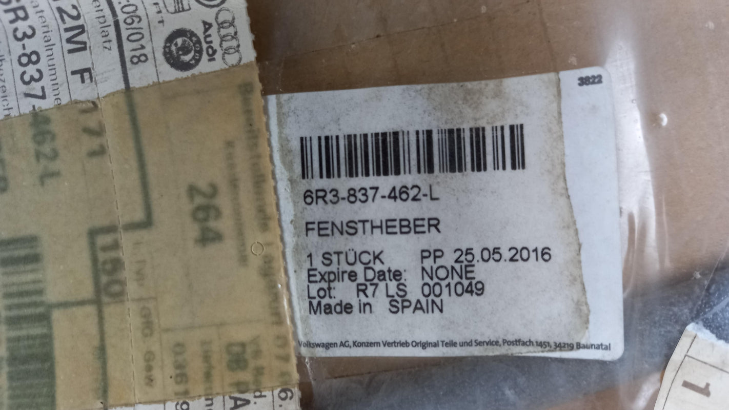 Original OE Volkswagen Fensterheber 6R3837462L