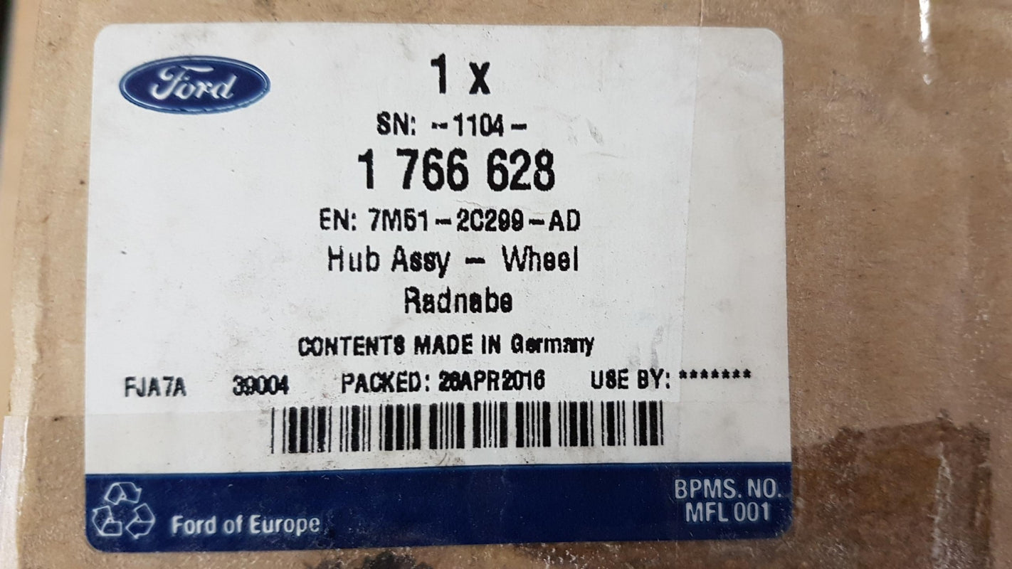 Original FORD Focus II (2008-2011) Radlagersatz Radnabe Hinten 1766628